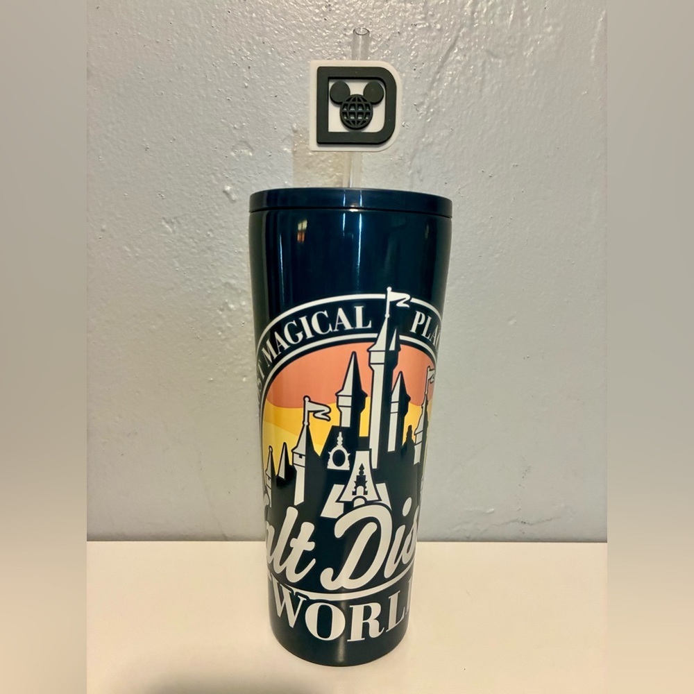 Disney Parks Blue Walt Disney World Tumbler with Logo Topper - Picture 3 of 9